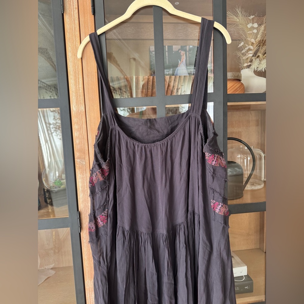 Anthropologie maeve Harlow Embroidered Dress mini plus curve loose sleeveless - Picture 9 of 9